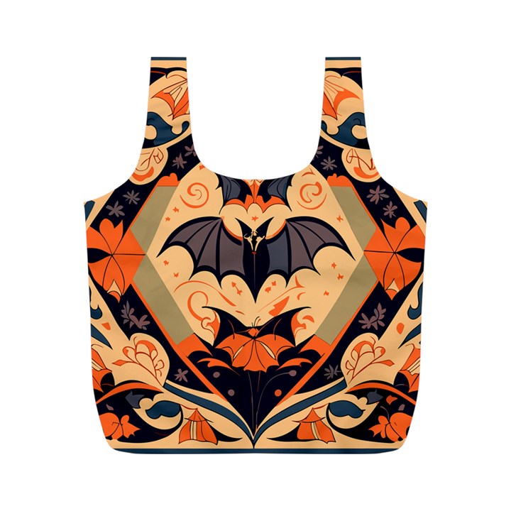 Bat pattern Full Print Recycle Bag (M)