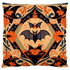 Bat Pattern Standard Premium Plush Fleece Cushion Case (one Side) by Valentinaart