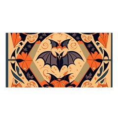 Bat pattern Satin Shawl 45  x 80 