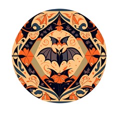 Bat pattern Mini Round Pill Box