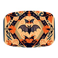 Bat Pattern Mini Square Pill Box by Valentinaart