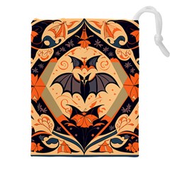 Bat pattern Drawstring Pouch (4XL)