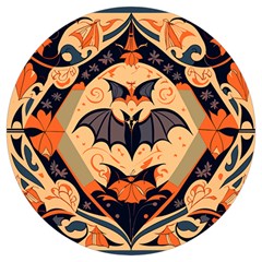 Bat pattern Round Trivet