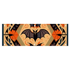 Bat pattern Banner and Sign 6  x 2 