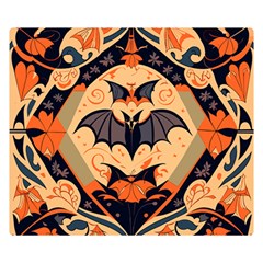 Bat pattern Premium Plush Fleece Blanket (Small)