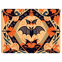 Bat pattern Two Sides Premium Plush Fleece Blanket (Extra Small)