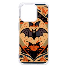 Bat Pattern Iphone 14 Pro Tpu Uv Print Case by Valentinaart