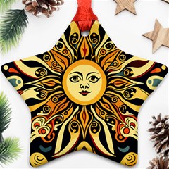 Boho Sun Ornament (star) by Valentinaart