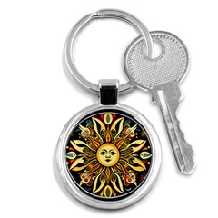 Boho Sun Key Chain (round) by Valentinaart