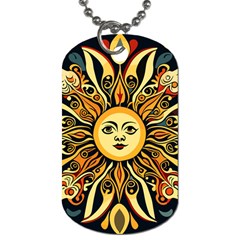 Boho Sun Dog Tag (one Side) by Valentinaart