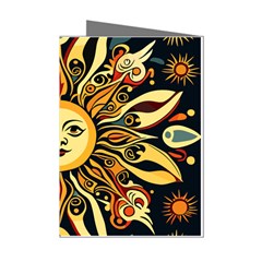 Boho Sun Mini Greeting Cards (pkg Of 8) by Valentinaart