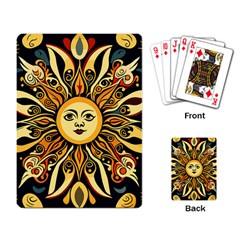 Boho Sun Playing Cards Single Design (rectangle) by Valentinaart