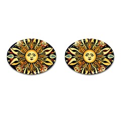 Boho Sun Cufflinks (oval) by Valentinaart