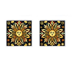 Boho Sun Cufflinks (square) by Valentinaart