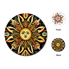 Boho Sun Playing Cards Single Design (round) by Valentinaart