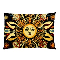 Boho Sun Pillow Case by Valentinaart