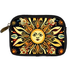 Boho Sun Digital Camera Leather Case by Valentinaart