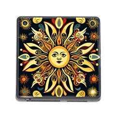 Boho Sun Memory Card Reader (square 5 Slot) by Valentinaart