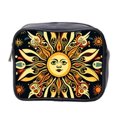 Boho Sun Mini Toiletries Bag (two Sides) by Valentinaart