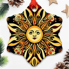 Boho Sun Ornament (snowflake)