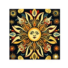 Boho Sun Square Satin Scarf (30  X 30 ) by Valentinaart