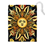 Boho sun Drawstring Pouch (4XL) Front