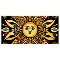 Boho Sun Banner And Sign 8  X 4  by Valentinaart