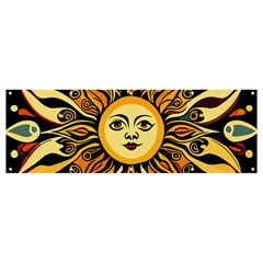 Boho Sun Banner And Sign 12  X 4  by Valentinaart