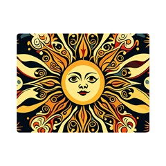 Boho Sun Premium Plush Fleece Blanket (mini) by Valentinaart