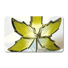 Life Is Beautiful And Green Magnet (rectangular)