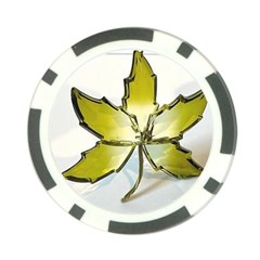 Life Is Beautiful And Green Poker Chip Card Guard by Humidesigner786