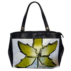 Life Is Beautiful And Green Oversize Office Handbag by Humidesigner786