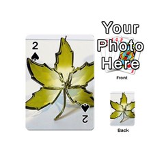 Life Is Beautiful And Green Playing Cards 54 Designs (mini) by Humidesigner786