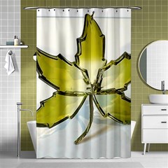 Life Is Beautiful And Green Shower Curtain 48  X 72  (small)  by Humidesigner786