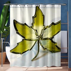 Life Is Beautiful And Green Shower Curtain 60  X 72  (medium)  by Humidesigner786