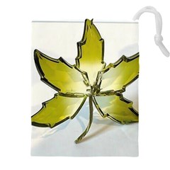 Life Is Beautiful And Green Drawstring Pouch (4xl) by Humidesigner786