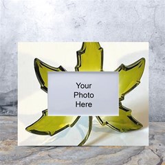 Life Is Beautiful And Green White Tabletop Photo Frame 4 x6 