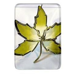 Life Is Beautiful And Green Rectangular Glass Fridge Magnet (4 Pack)