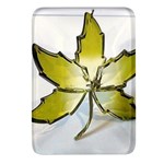 Life is beautiful and green Rectangular Glass Fridge Magnet (4 pack) Front