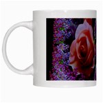 Night So Peaceful In The World Of Roses White Mug Left