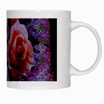 Night So Peaceful In The World Of Roses White Mug Right