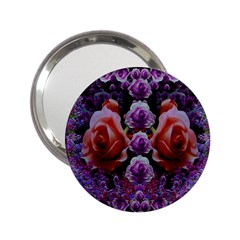 Night So Peaceful In The World Of Roses 2 25  Handbag Mirrors by pepitasart