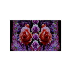 Night So Peaceful In The World Of Roses Sticker (rectangular) by pepitasart