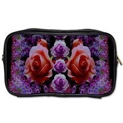 Night So Peaceful In The World Of Roses Toiletries Bag (one Side) by pepitasart