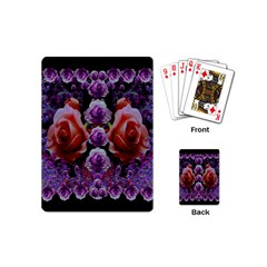 Night So Peaceful In The World Of Roses Playing Cards Single Design (mini)