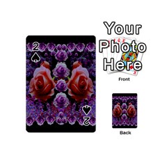 Night So Peaceful In The World Of Roses Playing Cards 54 Designs (mini)