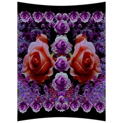 Night So Peaceful In The World Of Roses Back Support Cushion by pepitasart