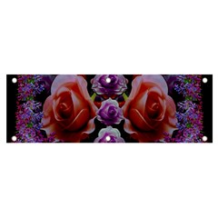 Night So Peaceful In The World Of Roses Banner And Sign 6  X 2  by pepitasart