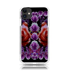 Night So Peaceful In The World Of Roses Iphone 11 Tpu Uv Print Case by pepitasart