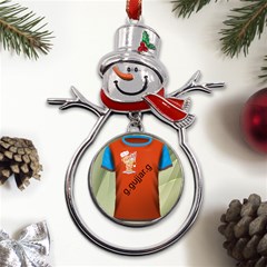 1694784542882 Metal Snowman Ornament